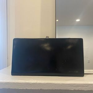 Brooks Brothers Black Fleece Leather Clutch
